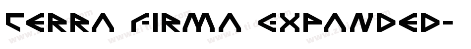 Terra Firma Expanded字体转换